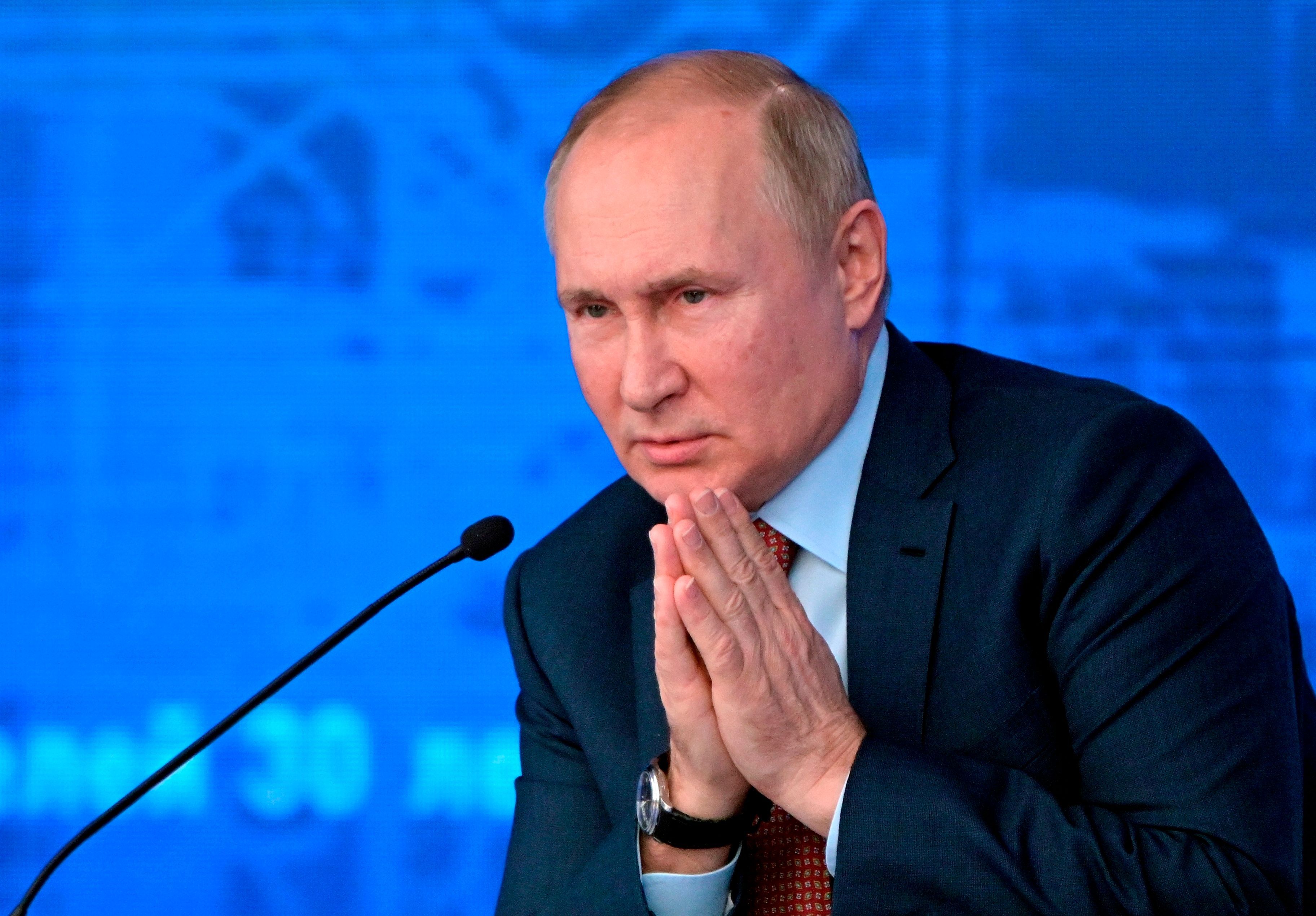 Wladimir Putin während einer Rede am 17. Dezember: Russland macht seine Drohung wahr und weist zwei deutsche Diplomaten aus.