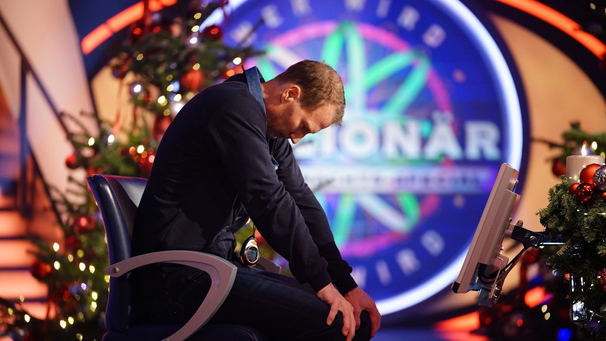 Wer wird Millionär (20.12.2021), Kandidat Thomas Müller
Foto aus RTL Presseportal, nur in direktem Zusammenhang mit der Show und Verlinkung auf TVNOW verwenden.
Foto: RTL / Stefan Gregorowius