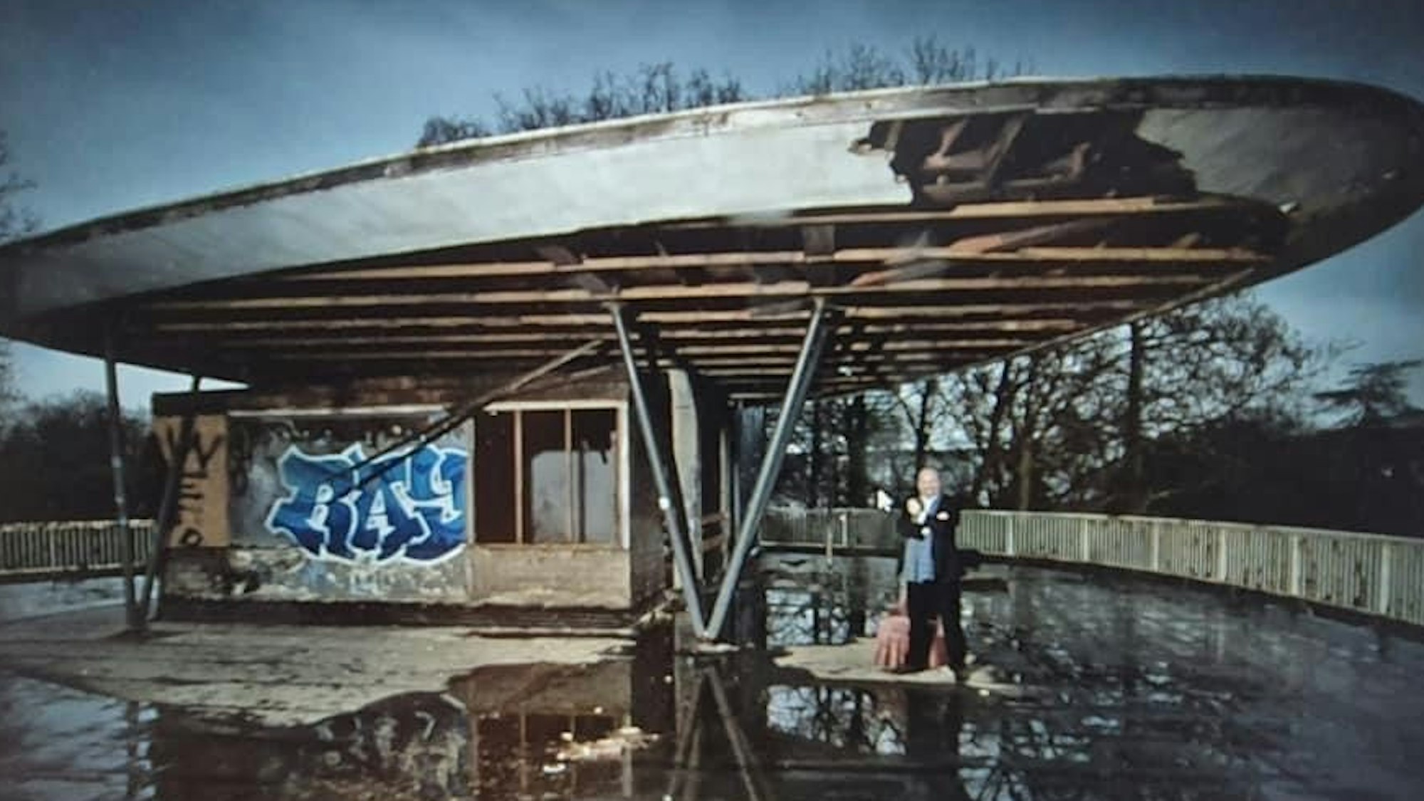 Roberto Campione 2015 auf dem Dach des Parkcafes in Köln.