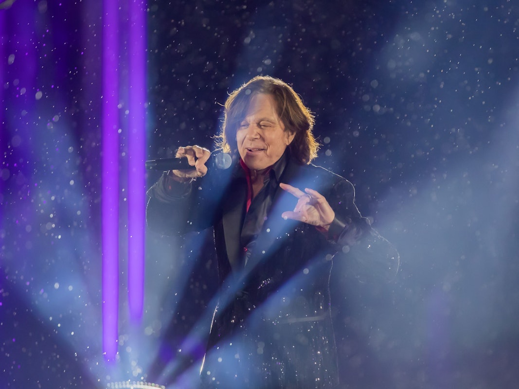 Jürgen Drews tritt bei der ZDF-Silvestershow „Willkommen 2021“ am Brandenburger Tor auf.