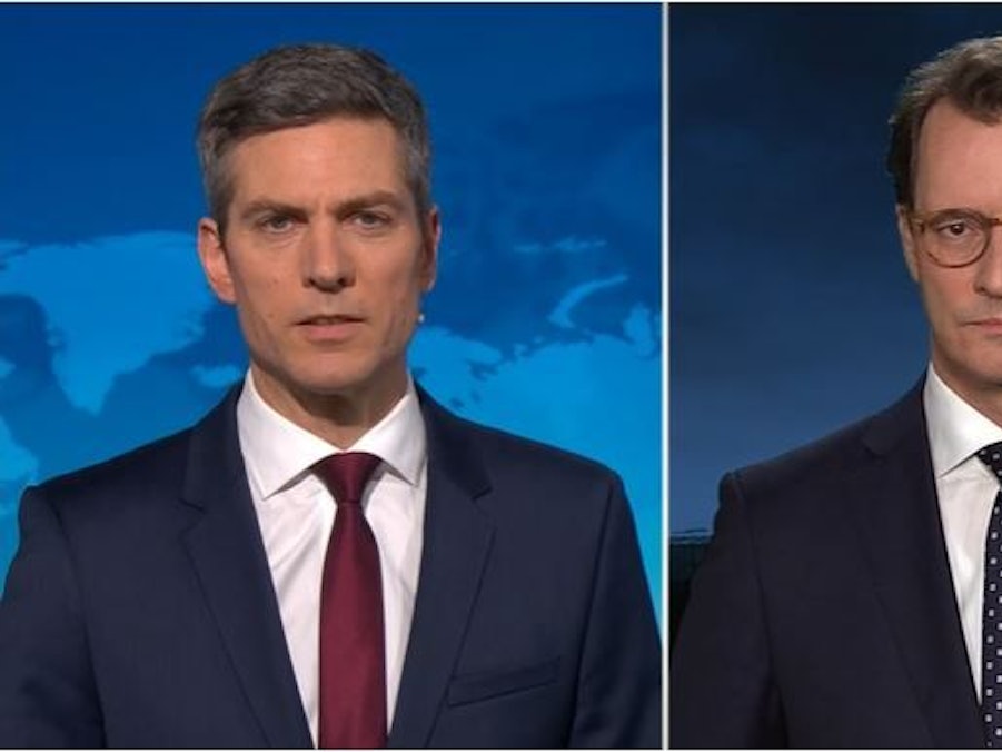 Ingo Zamperoni war nicht unbedingt zufrieden mit der Antwort von NRW-Ministerpräsident Hendrik Wüst.