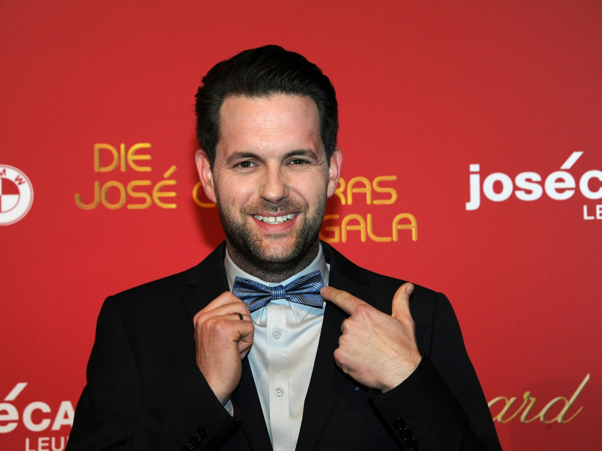 Der Moderator Matthias Killing bei der 23. Jose Carreras Benefiz Gala auf dem Bavaria Film Gelände in München (Bayern), hier im Dezember 2017.