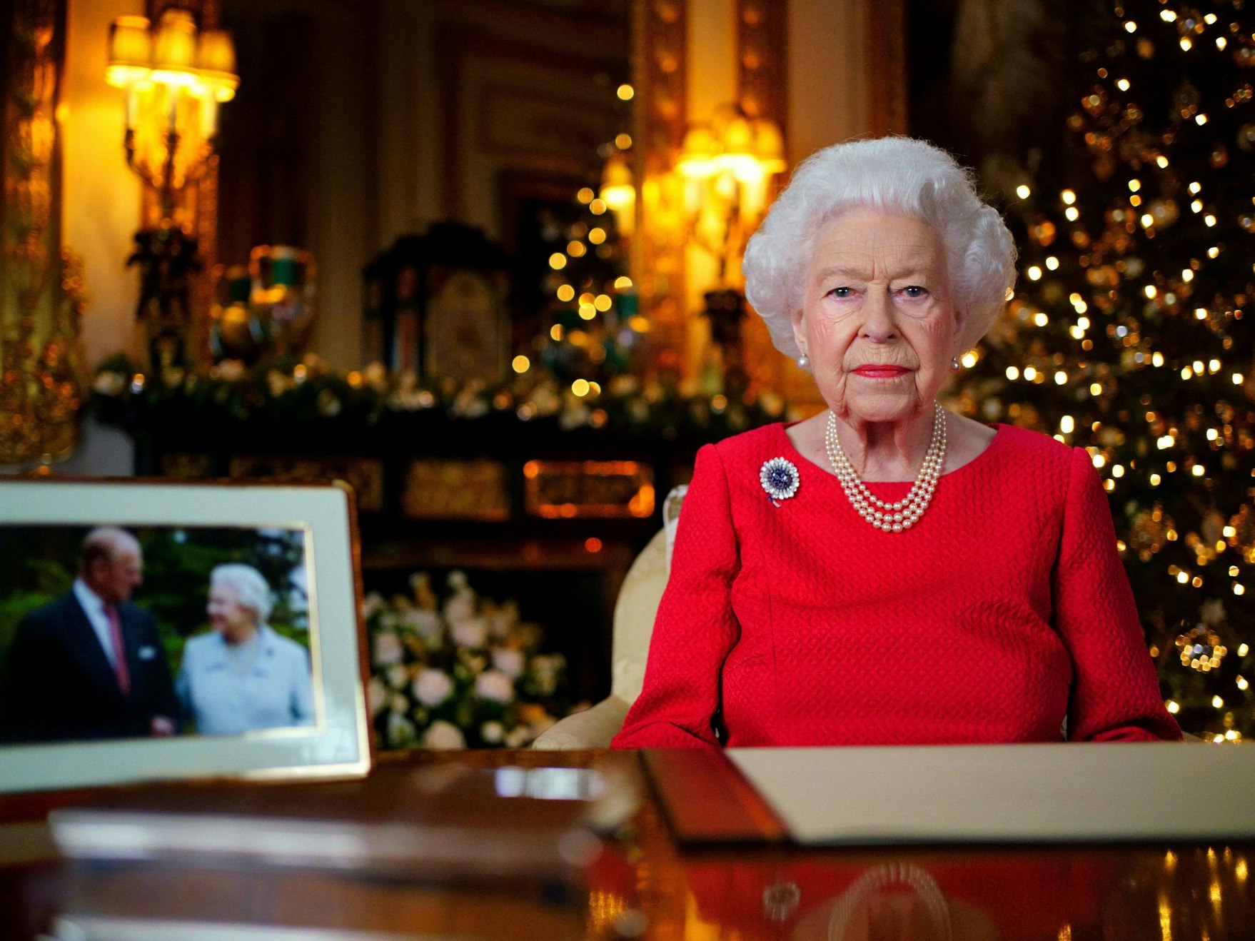 Queen Elizabeth II bei der Weihnachts-Ansprache
