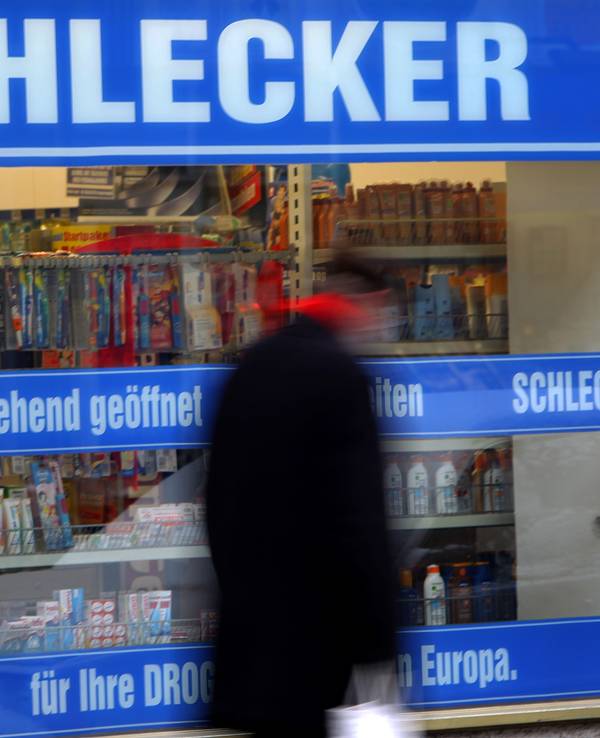 Eine Filiale der Drogeriekette Schlecker, aufgenommen am 21.01.2010 in Düseldorf.