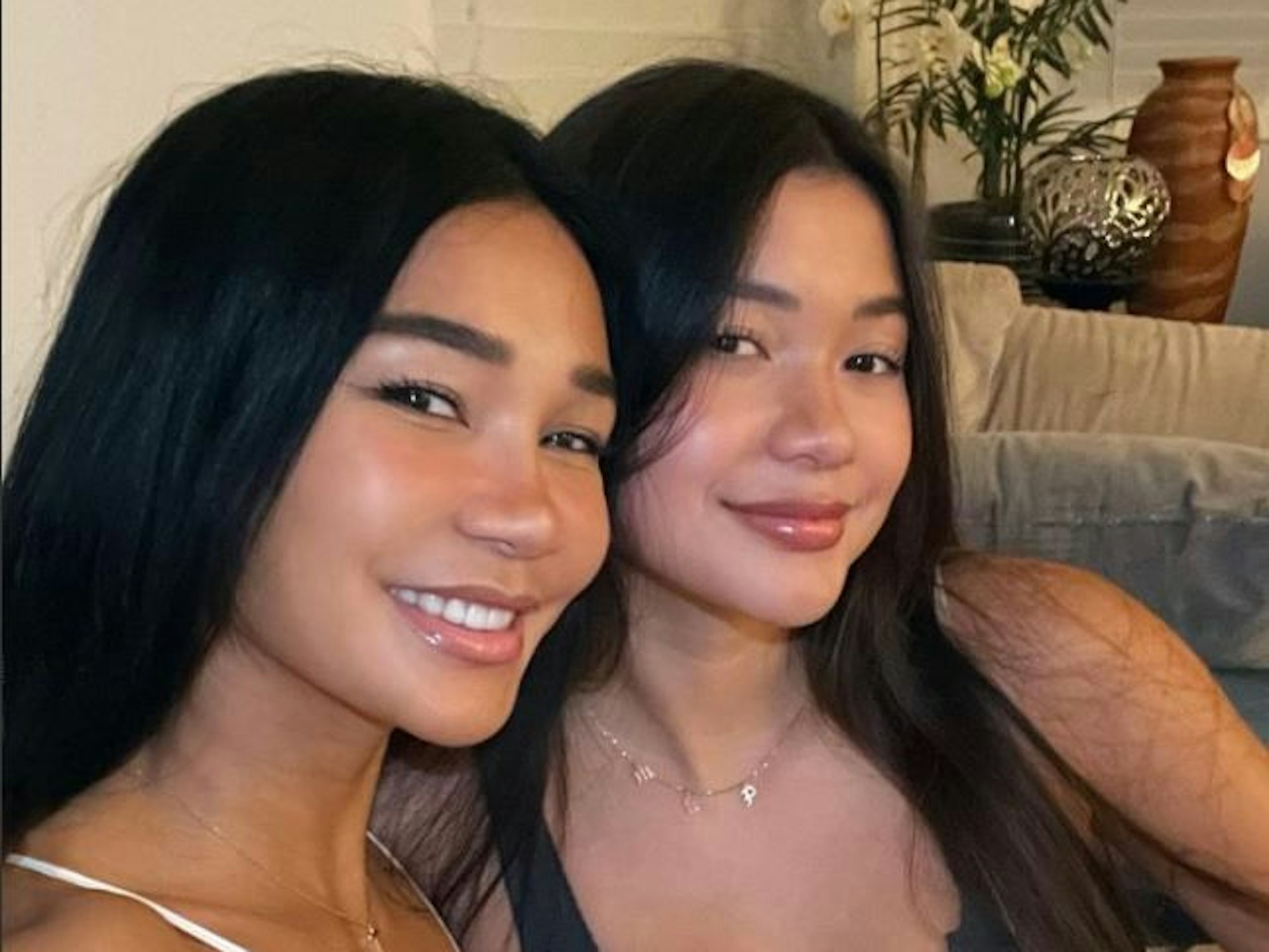 Joleeen und Meilani Diaz auf einem Selfie vom 10. Oktober 2021.