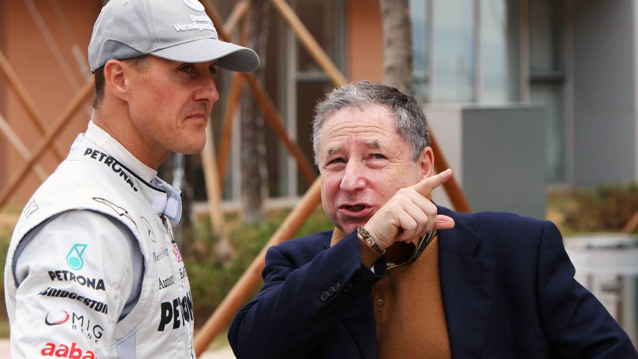 Jean Todt im Gespräch mit Michael Schumacher