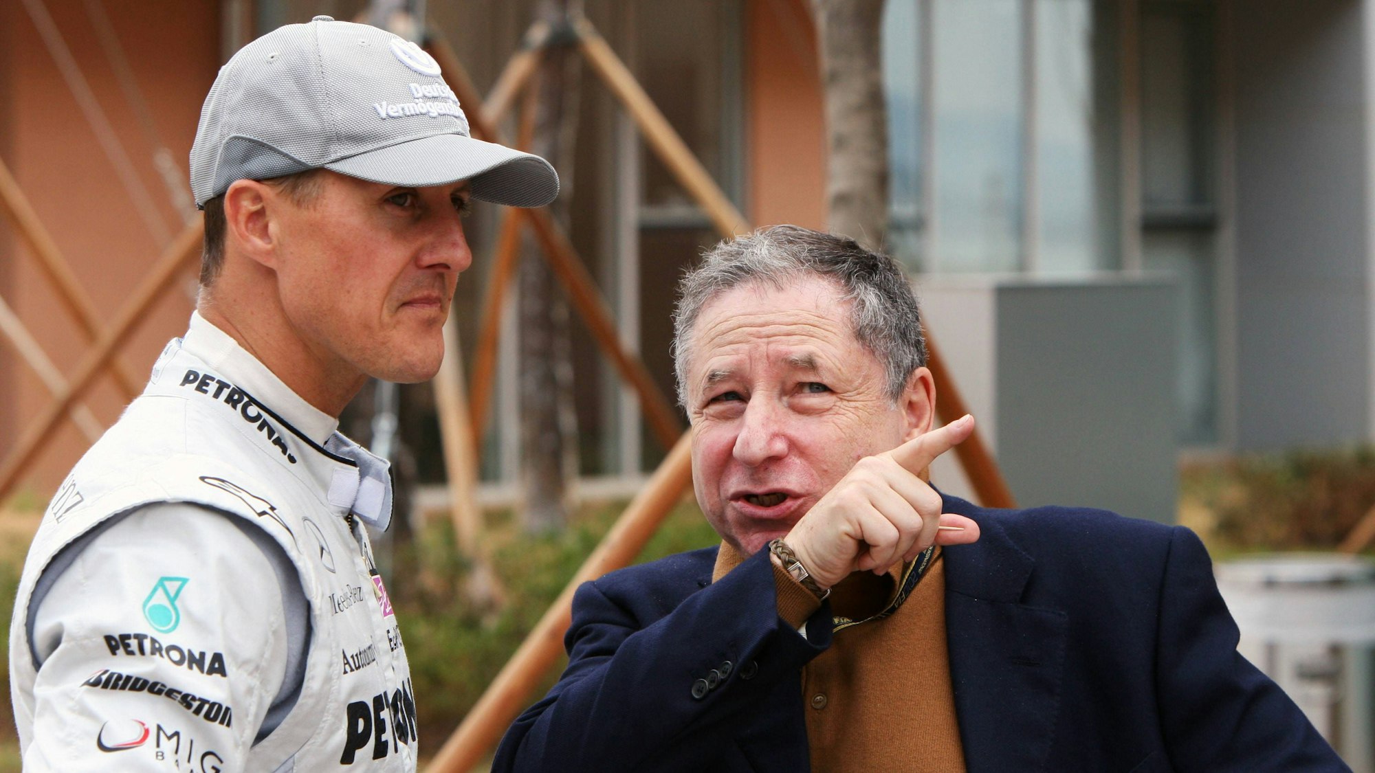 Jean Todt im Gespräch mit Michael Schumacher
