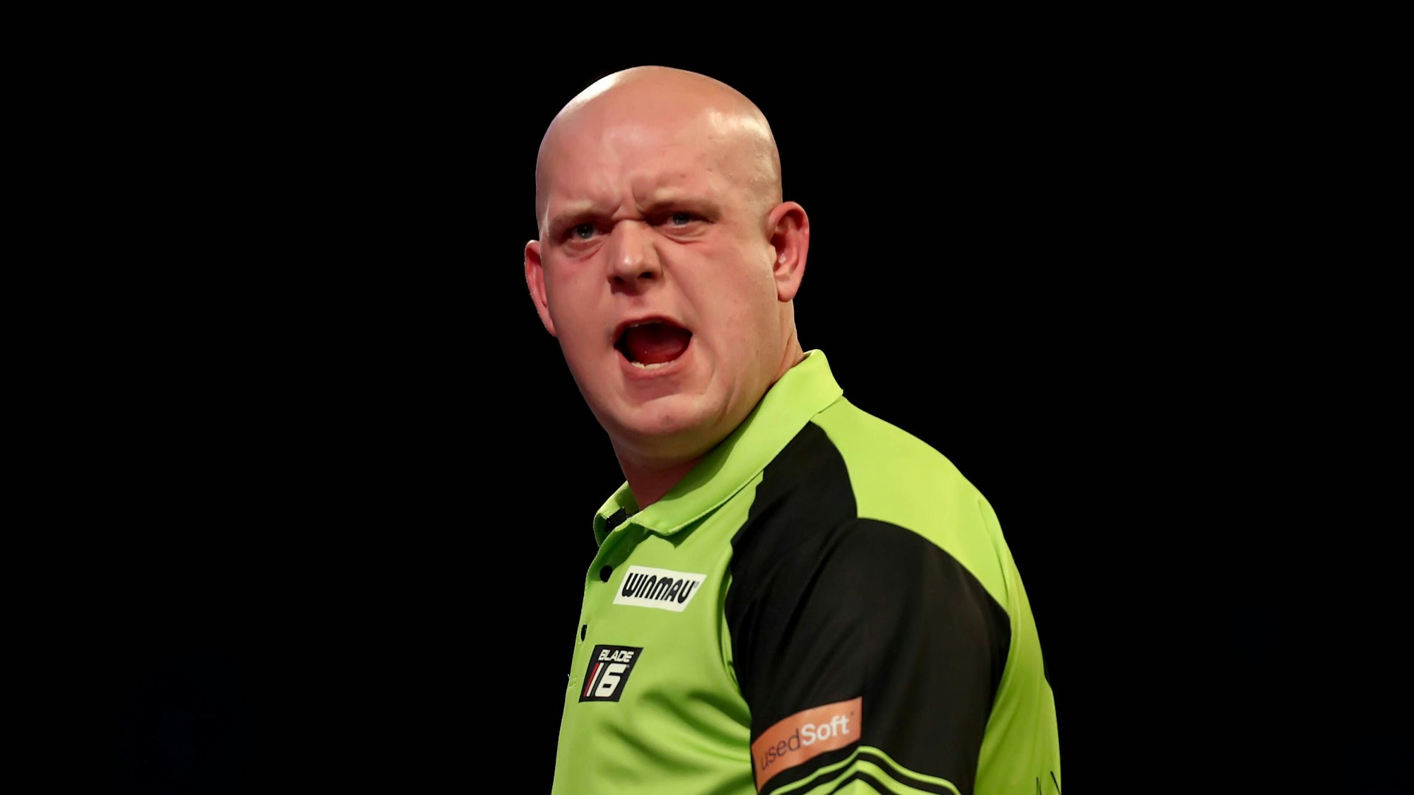 Michael van Gerwen im Spiel gegen Chas Barstow