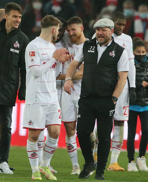 Steffen Baumgart nach dem Sieg gegen Stuttgart