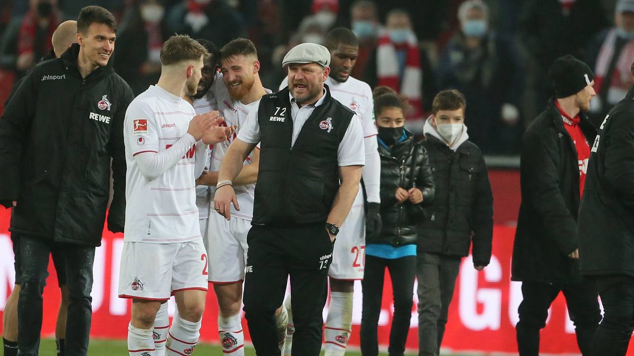 Steffen Baumgart nach dem Sieg gegen Stuttgart