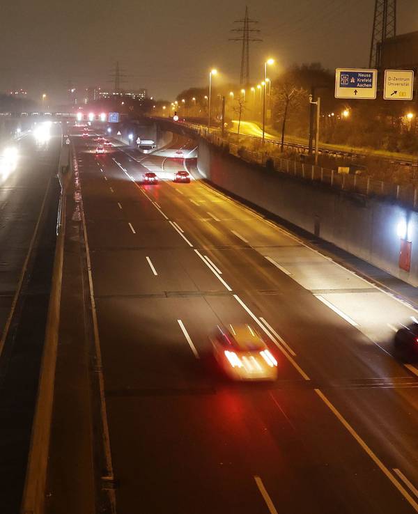 Autobahn bei Düsseldorf