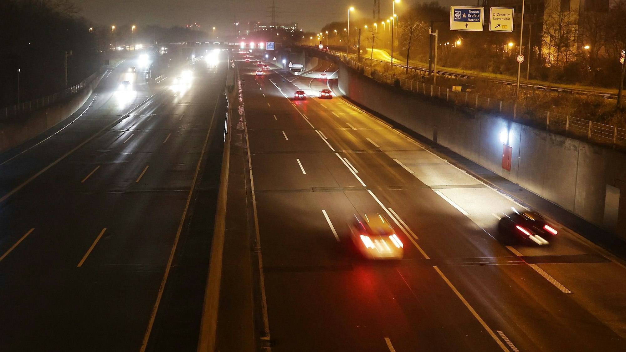 Autobahn bei Düsseldorf