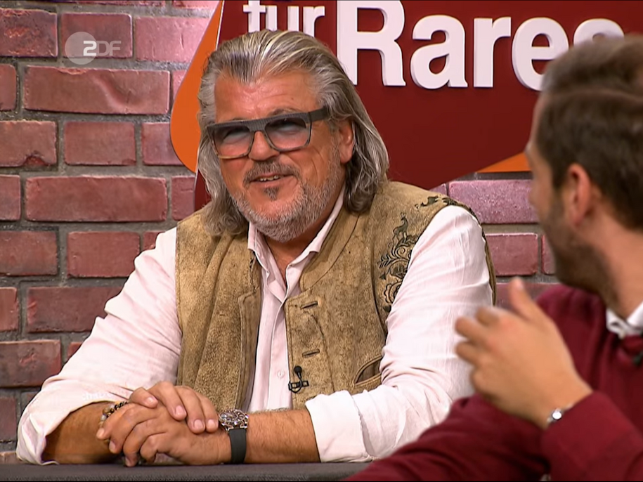 „Bares für Rares“-Händler Roman Runkel in der Ausgabe der ZDF-Trödelshow vom 29. Dezember 2021.