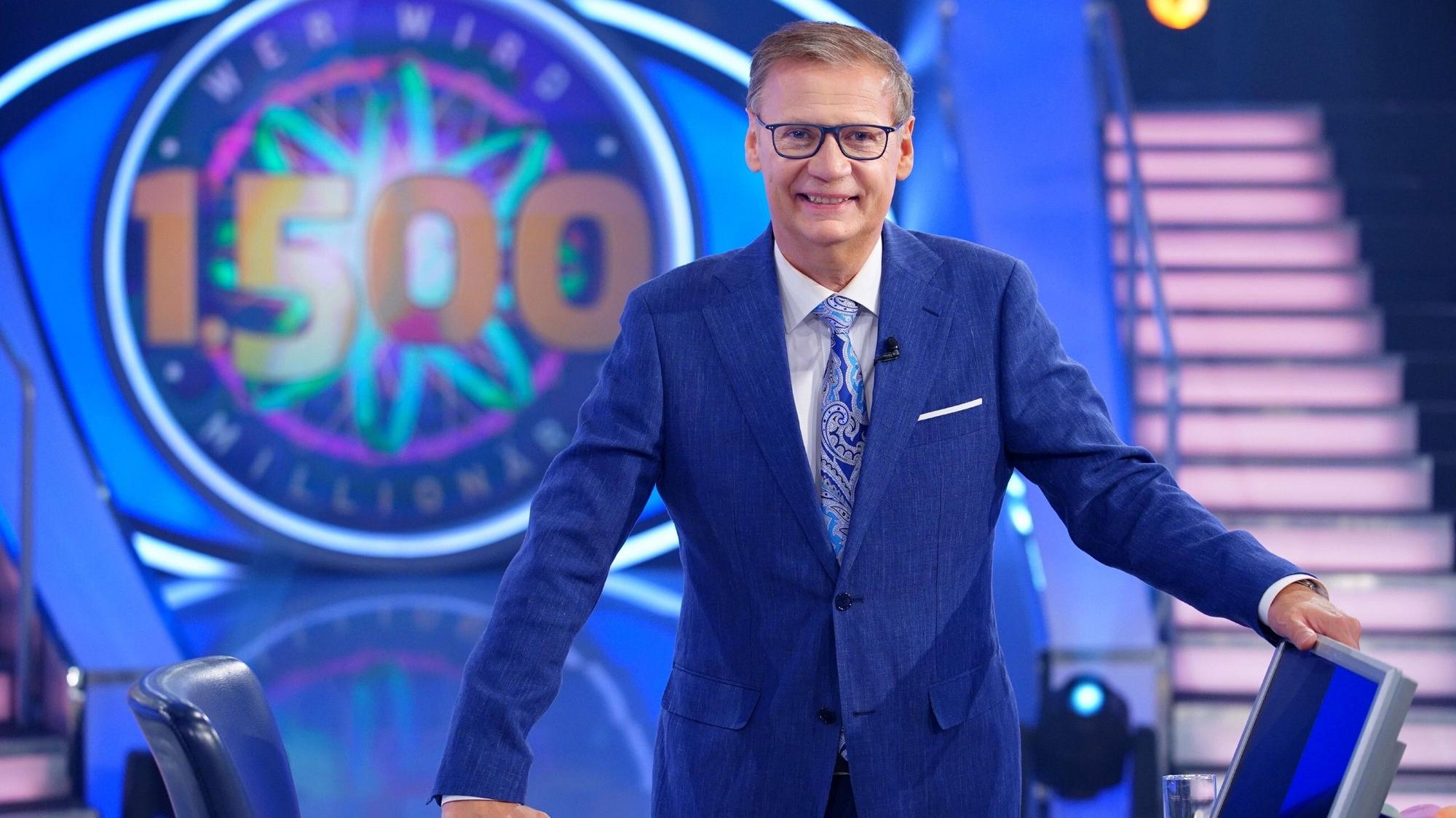 Günther Jauch im "Wer wird Millionär?“-Studio. Das Foto stammt vom Juni 2021.