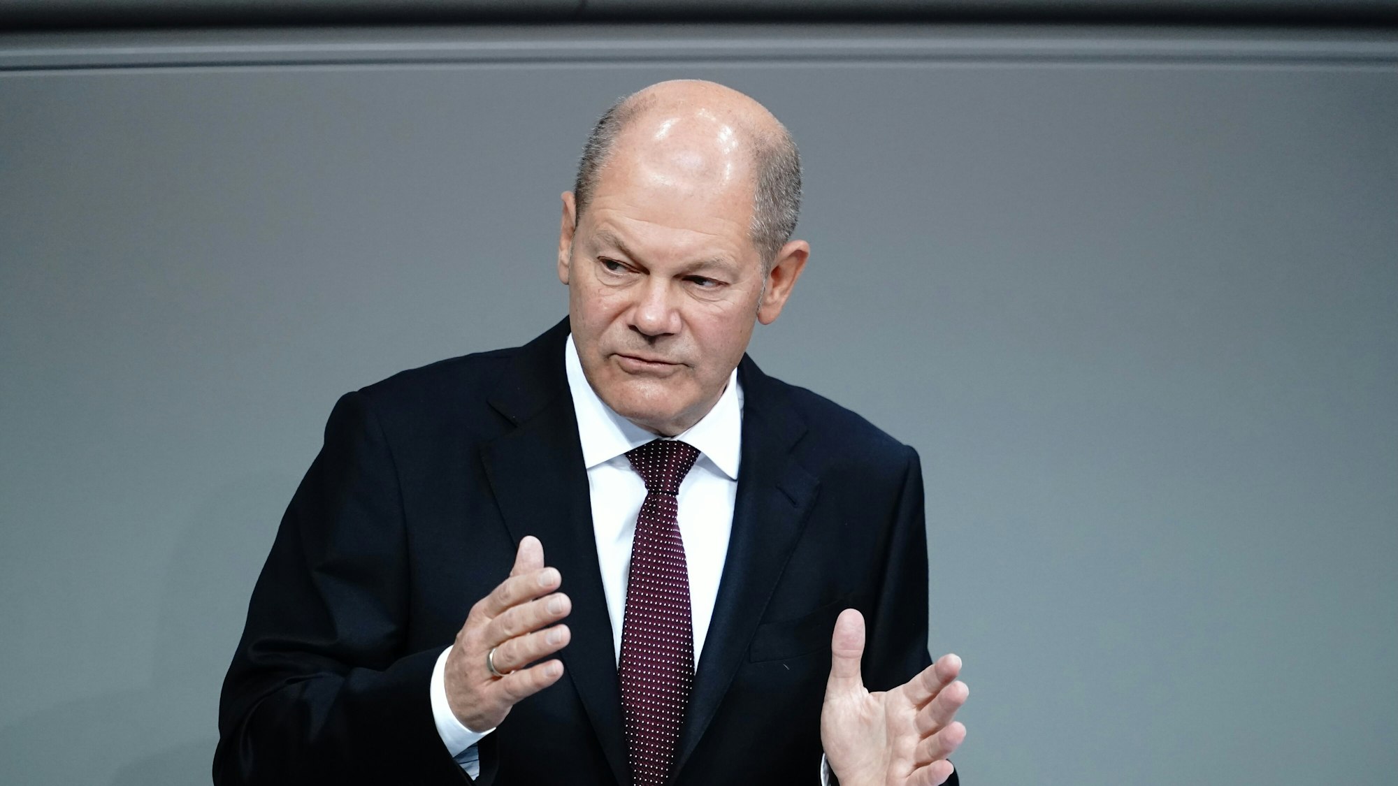 Olaf Scholz (SPD), hier bei einer Rede im September 2020, könnte schon bald zum neuen Bundeskanzler gekürt werden.