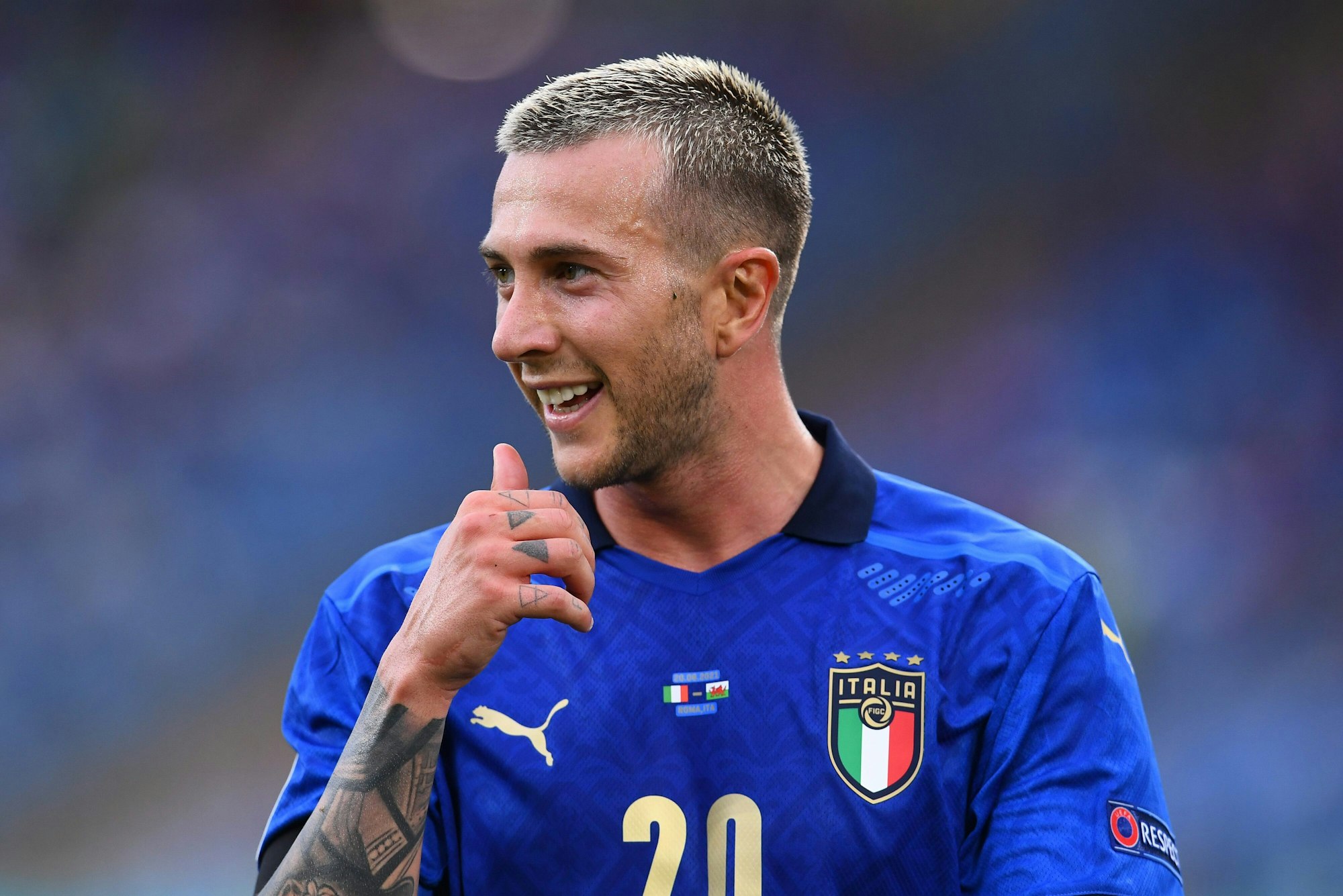 EM 2021: Italien-Spieler Federico Bernardeschi beim Spiel gegen Wales.