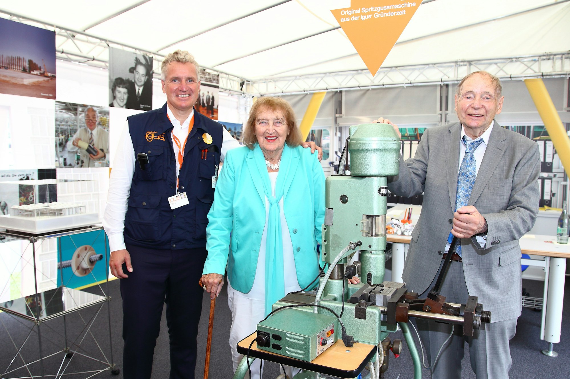 Frank Blase mit seinen Eltern Günter und Margret Blase