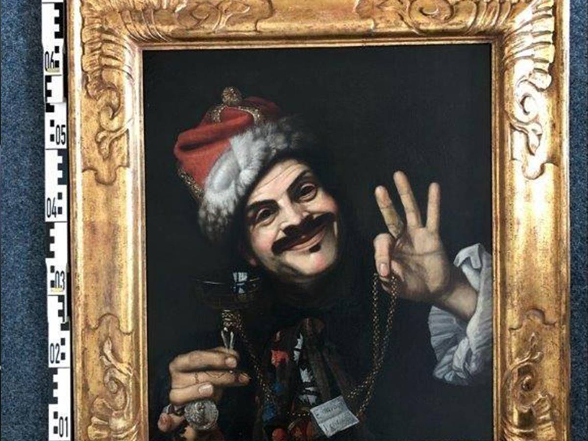 Selbstporträt des italienischen Künstlers Pietro Bellotti