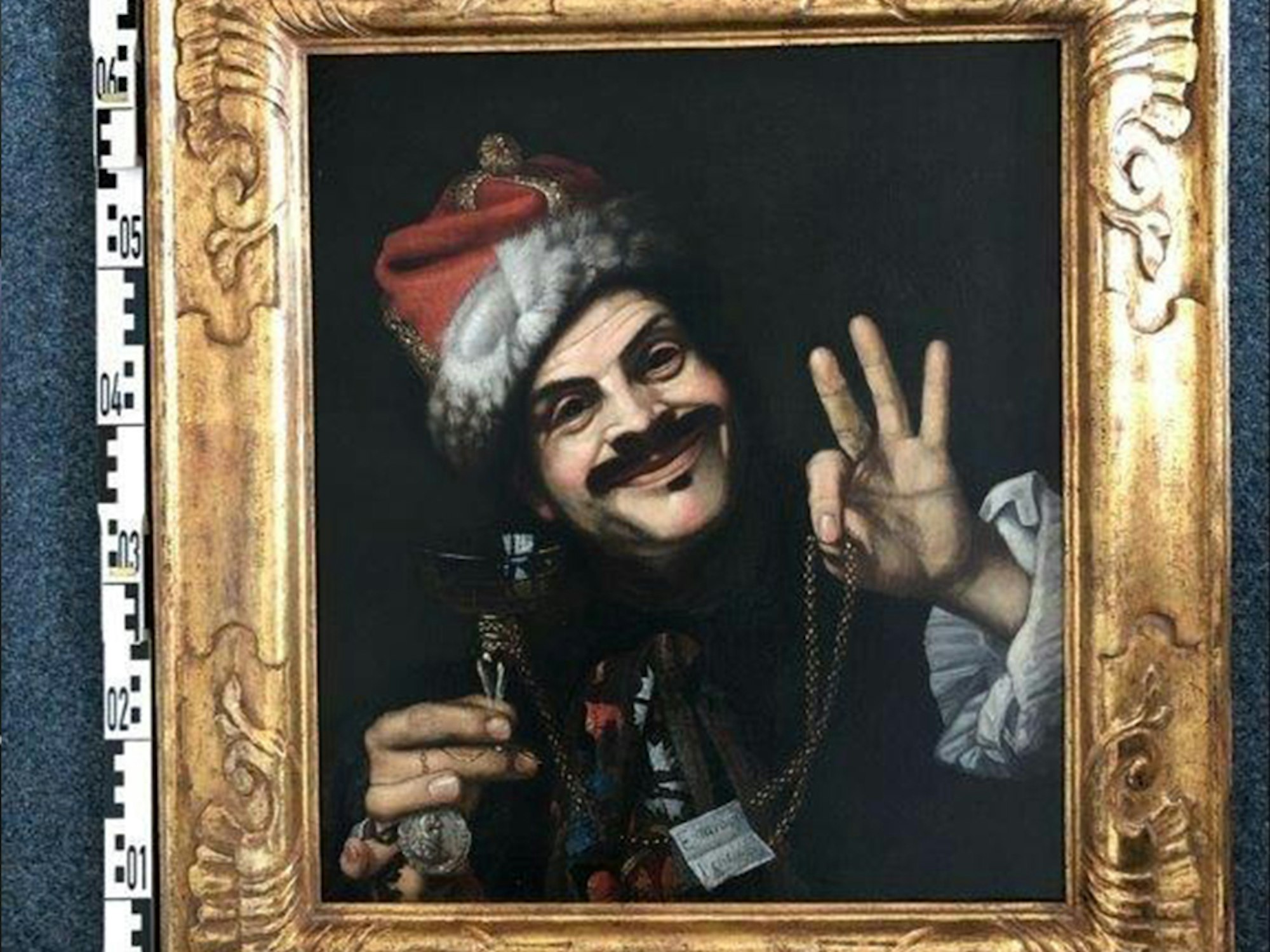 Selbstporträt des italienischen Künstlers Pietro Bellotti