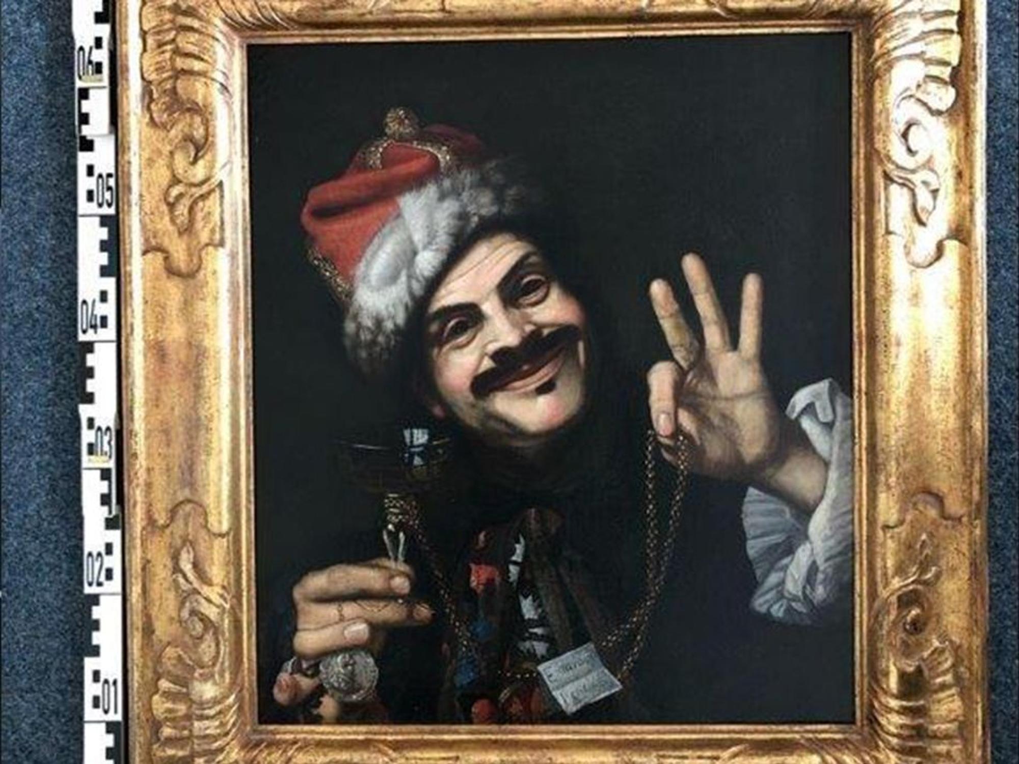 Selbstporträt des italienischen Künstlers Pietro Bellotti