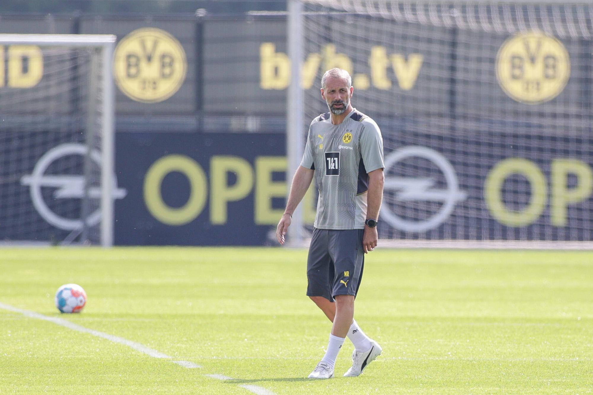 Marco Rose auf dem Trainingsplatz des BVB