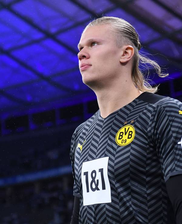 Erling Haaland beim Spiel bei Hertha BSC