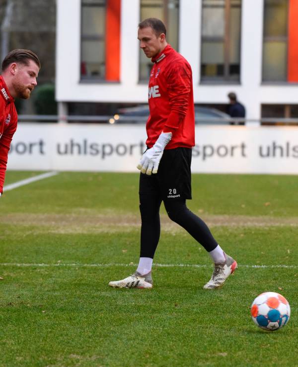 Timo Horn und Marvin Schwäbe trainieren beim 1. FC Koln.