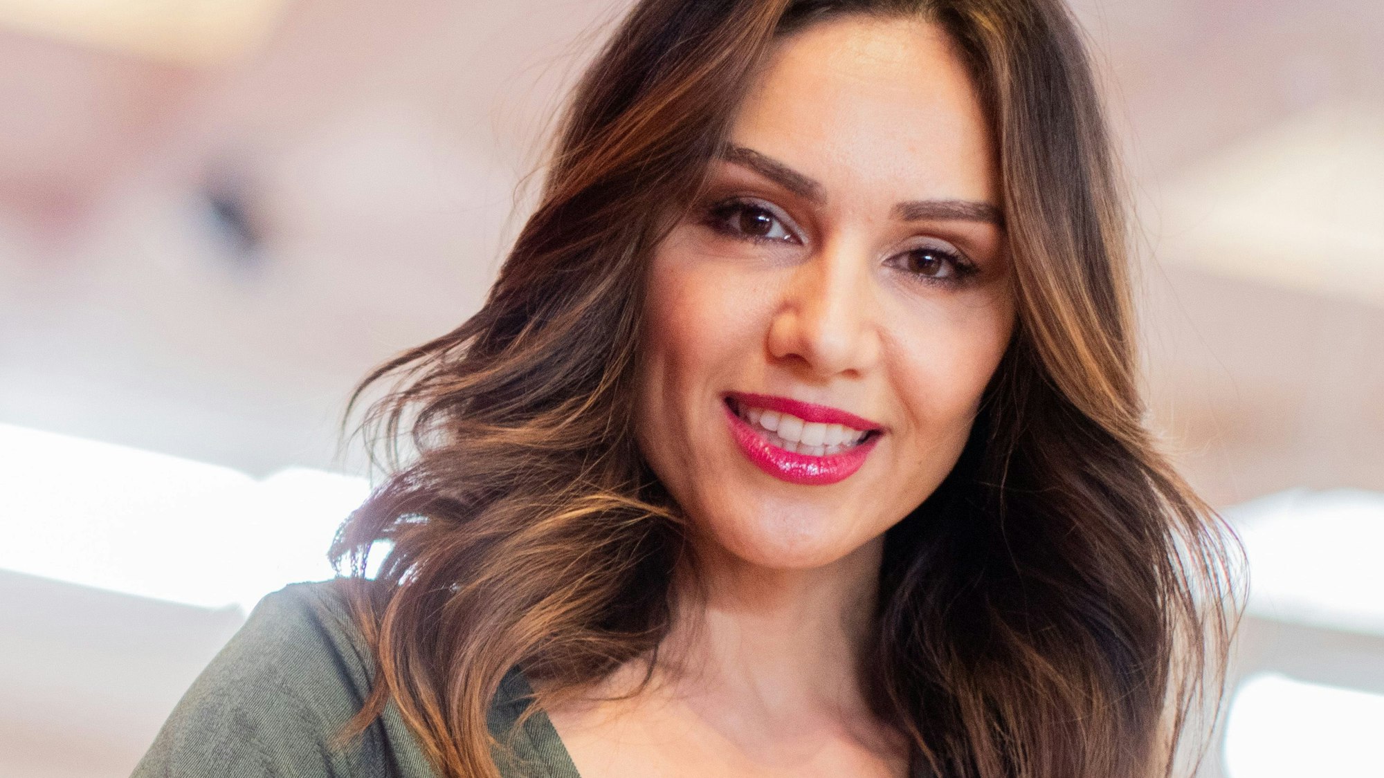 Nazan Eckes, Moderatorin bei RTL. Das Bild wurde am 9. April 2019 aufgenommen.