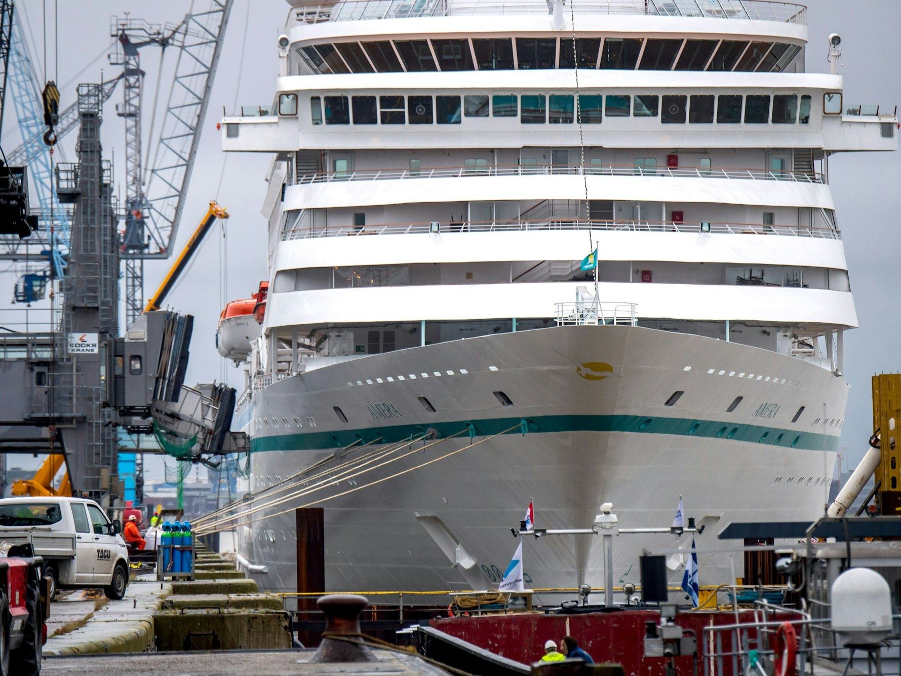 Das Kreuzfahrtschiff „MS Amera“ musste seine Fahrt frühzeitig abbrechen.