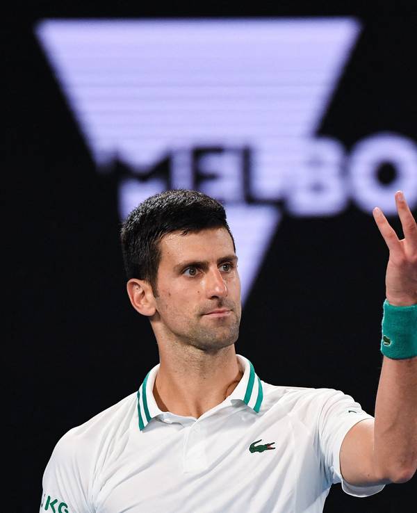 Novak Djokovic sitzt derzeit in einem Quarantäne-Hotel fest.