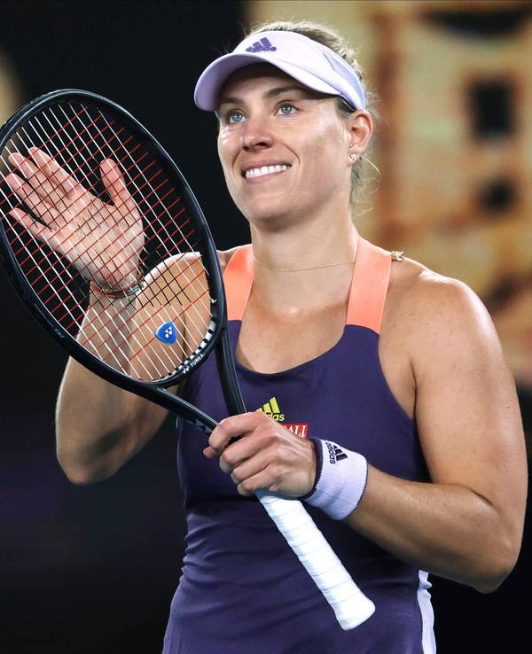Angelique Kerber aus Deutschland freut sich über ihren Sieg. Angelique Kerber wird ohne Matchpraxis an den Australian Open teilnehmen.