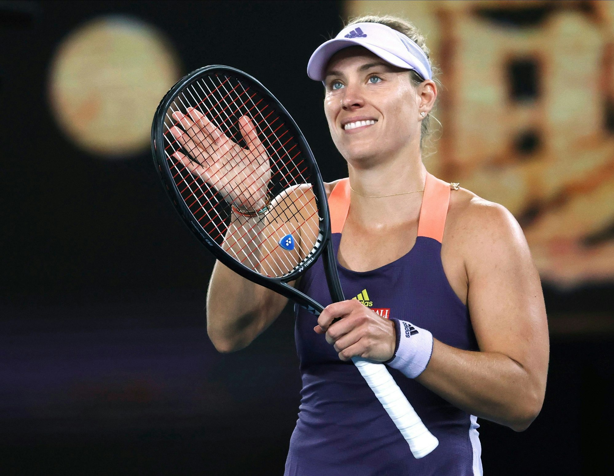 Angelique Kerber aus Deutschland freut sich über ihren Sieg. Angelique Kerber wird ohne Matchpraxis an den Australian Open teilnehmen.