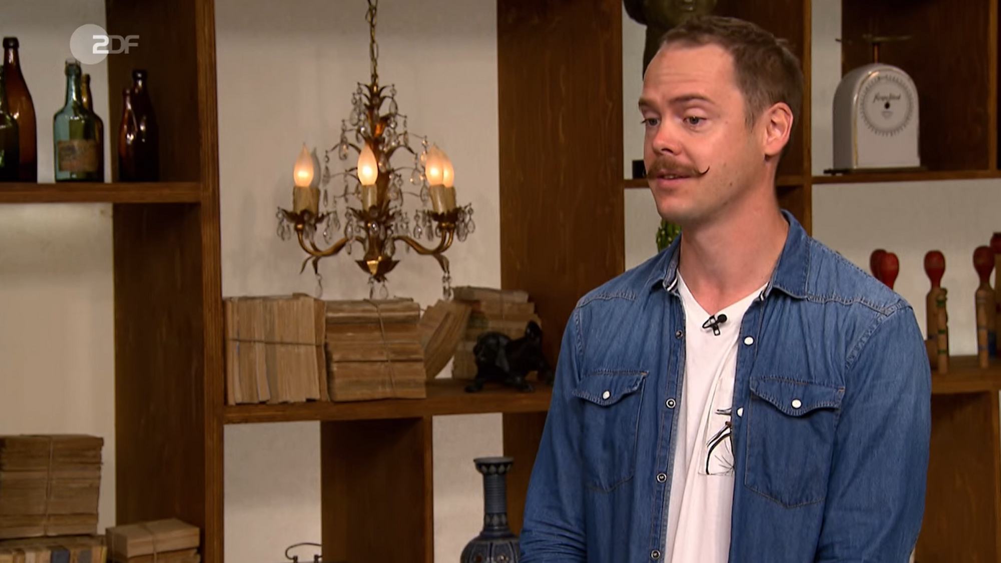 Das Bild zeigt „Bares für Rares“-Kandidat Heiko Schatz in der Sendung am 6. Januar 2022.