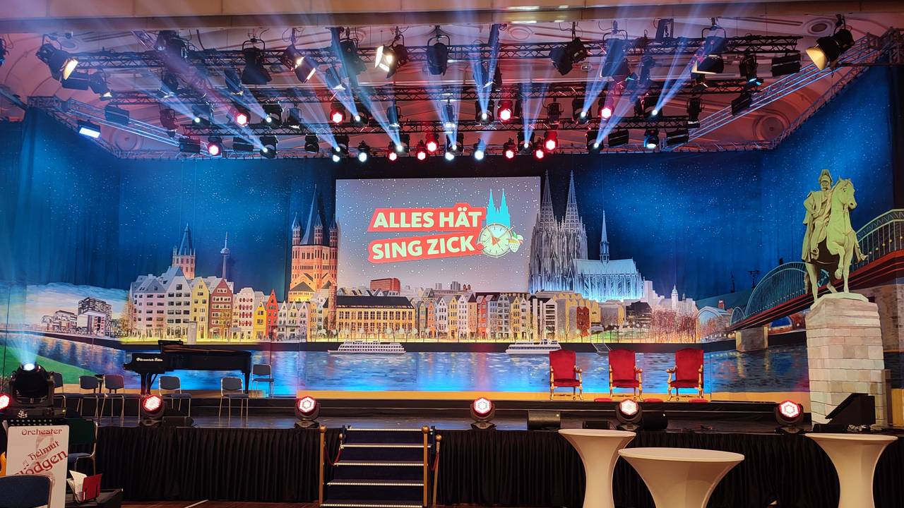 Das Bühnenbild des Gürzenich in Köln