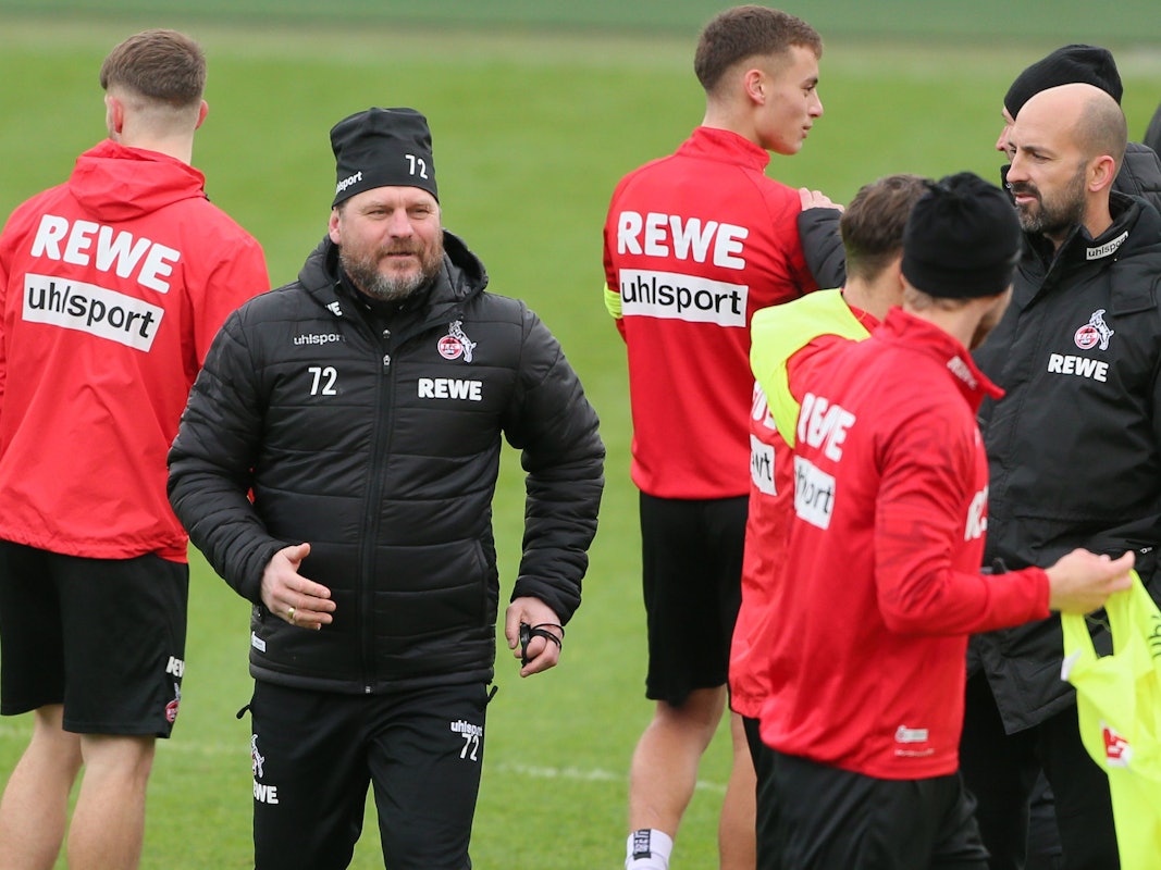 Steffen Baumgart beim Training am 7. Januar 2022 vor dem Auswärtsspiel bei Hertha BSC.