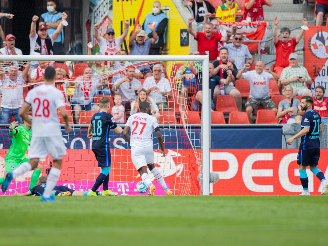 Anthony Modeste trifft für den 1. FC Köln gegen Hertha BSC