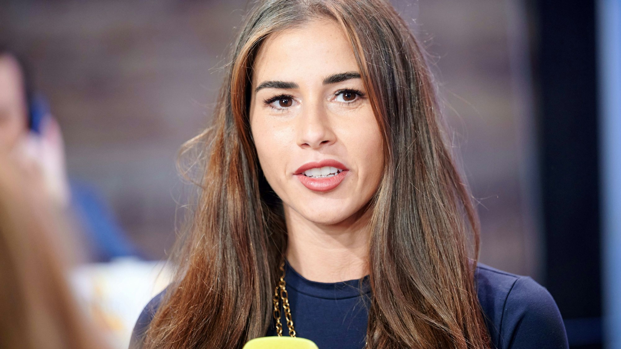 Die Sängerin Sarah Engels steht beim 25. RTL Spendenmarathon im Studio. Das Bild wurde am 20. November 2020 aufgenommen.