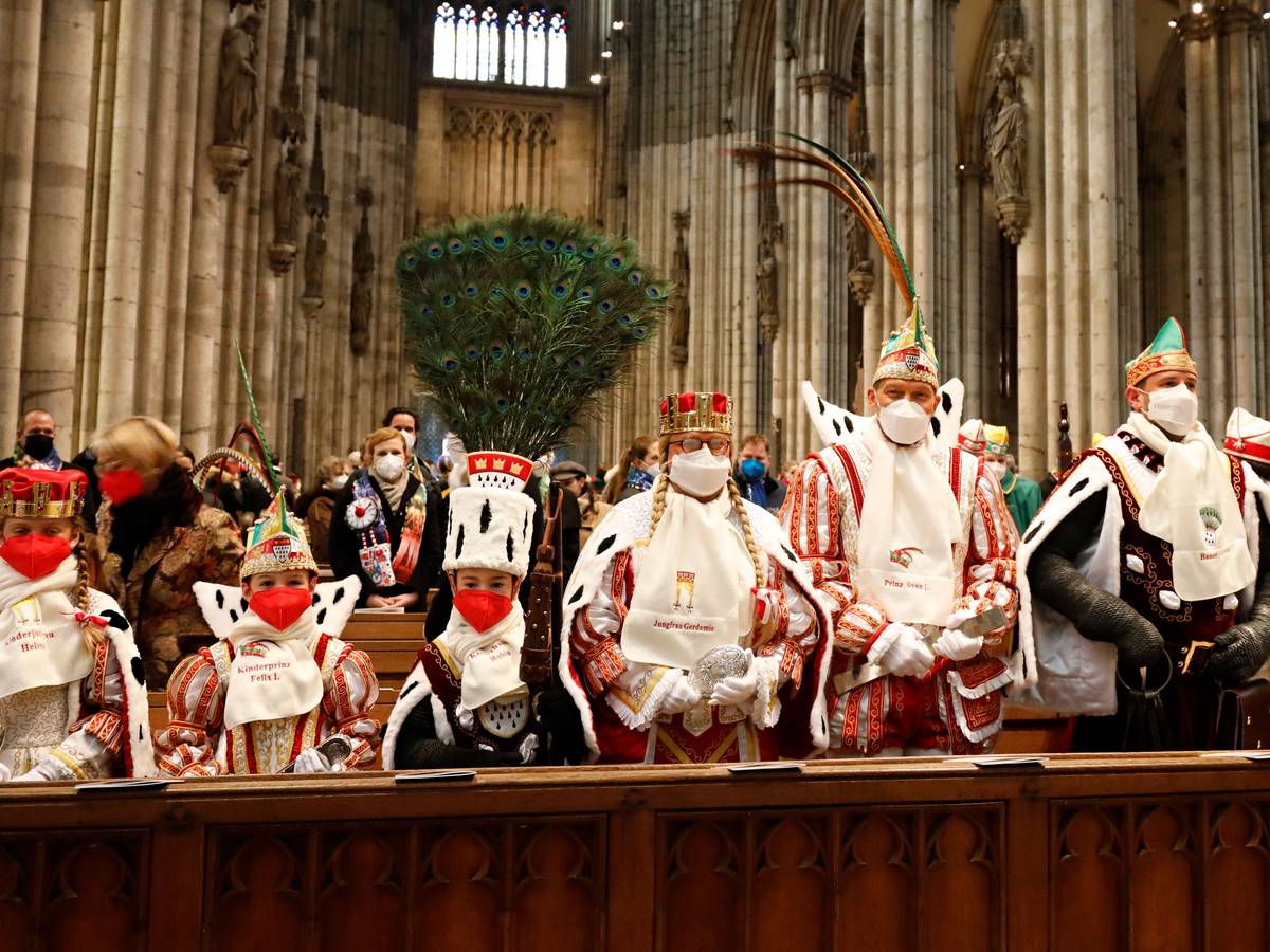 Großes und kleines Dreigestirn am Samstag (8. Januar) im Kölner Dom