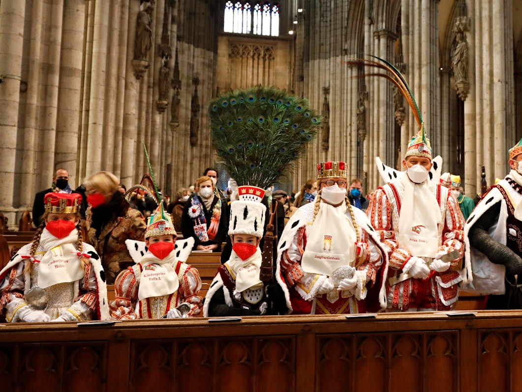 Großes und kleines Dreigestirn am Samstag (8. Januar) im Kölner Dom