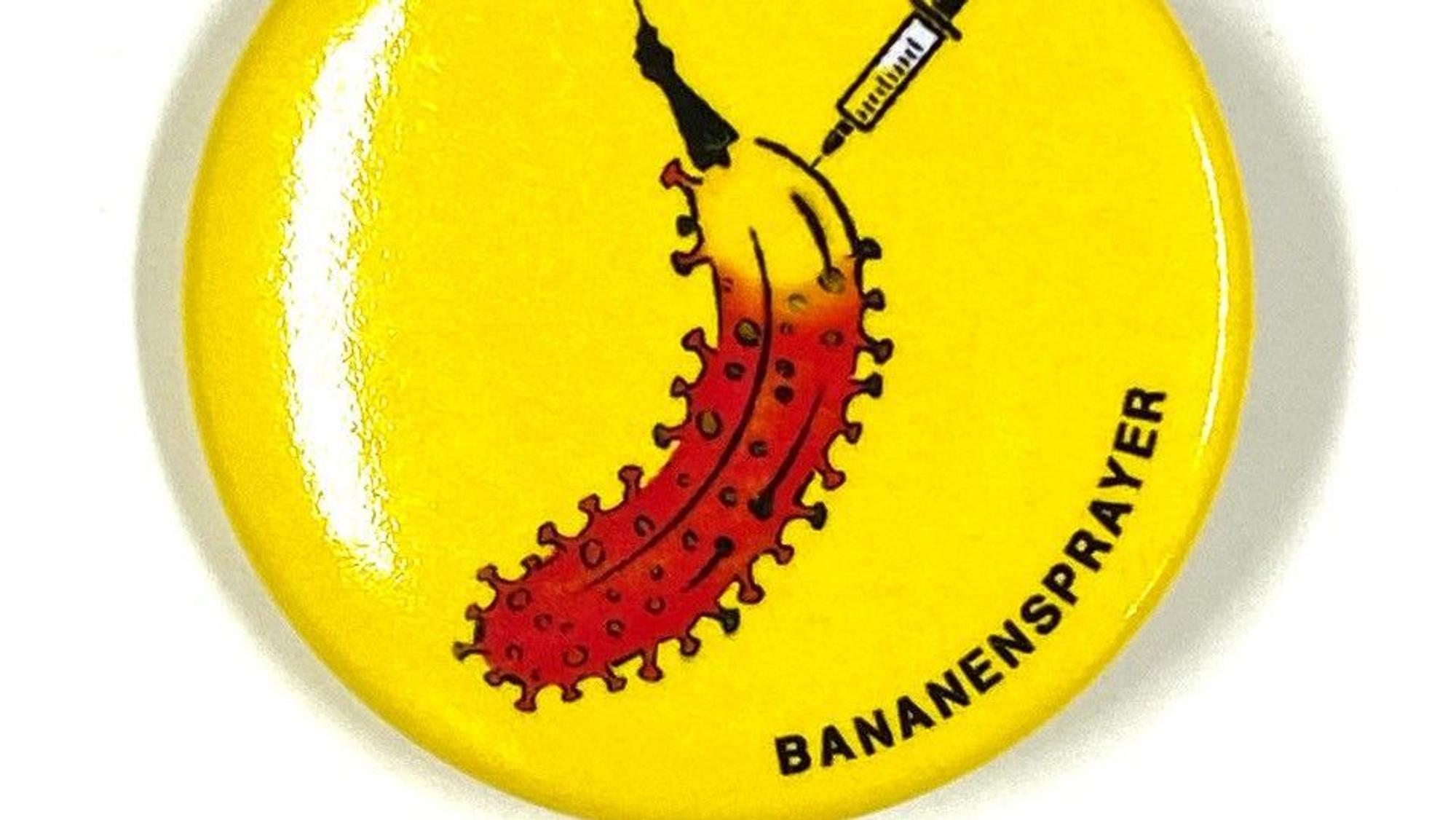 Impfbanane des Kölner Künstlers Thomas Baumgärtel