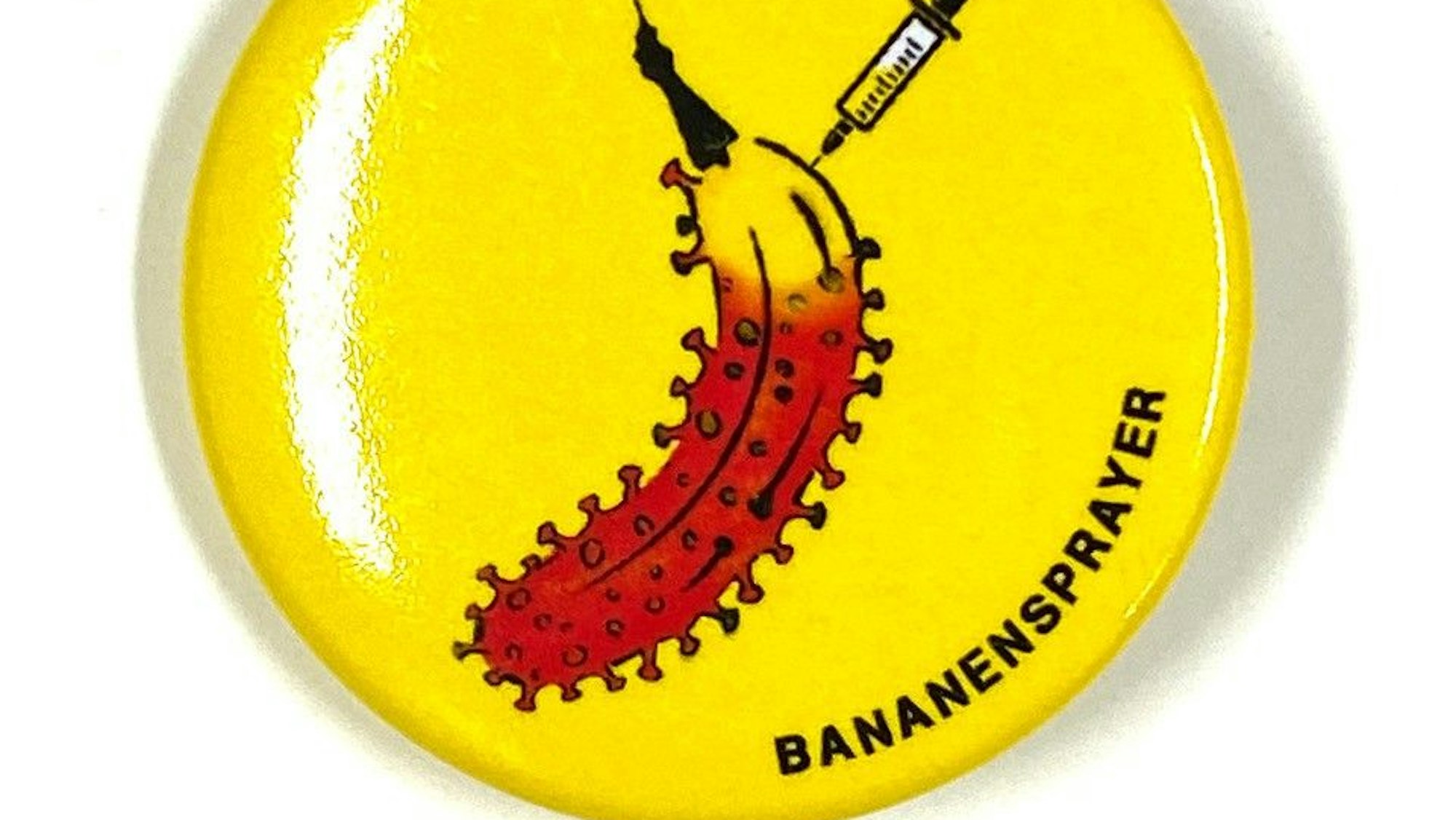 Impfbanane des Kölner Künstlers Thomas Baumgärtel