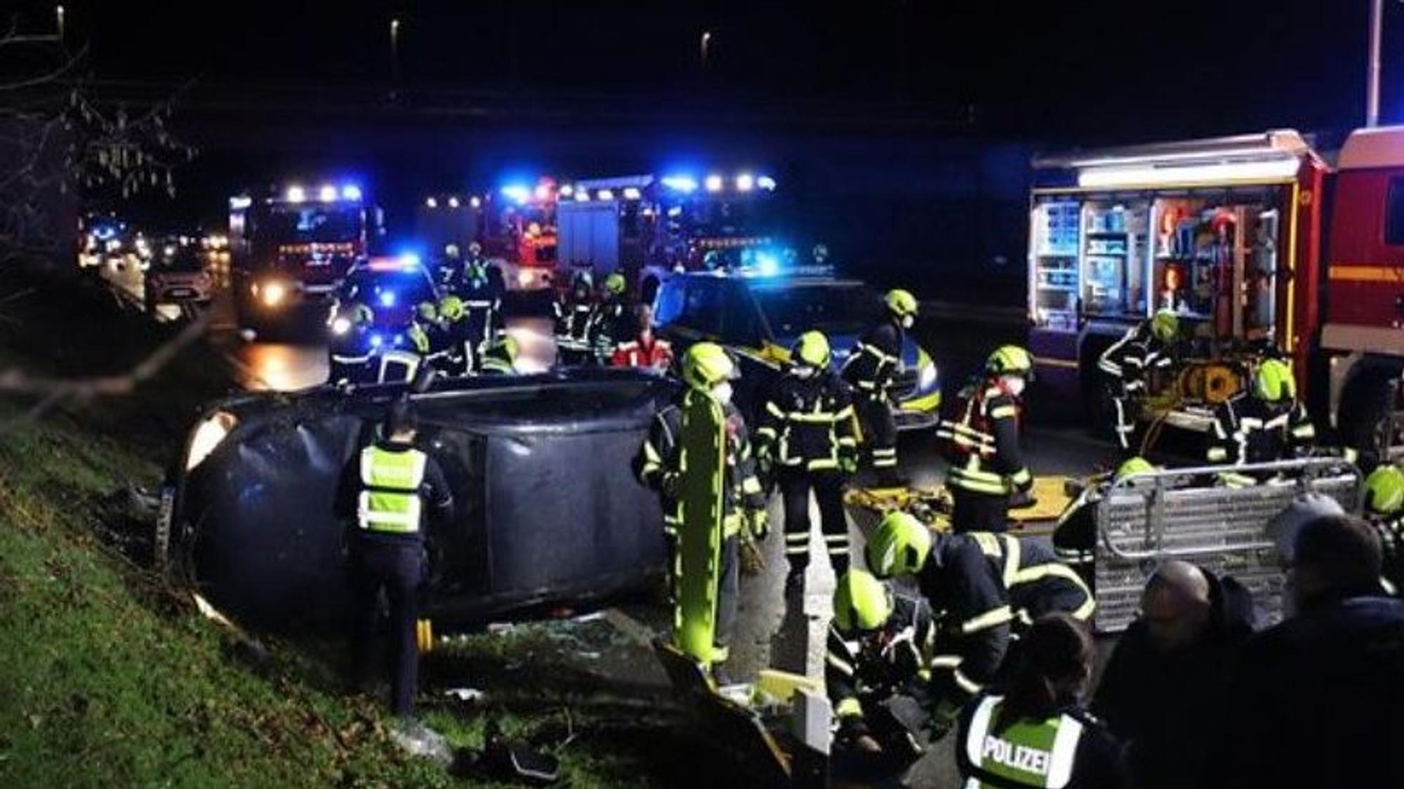 Unfall auf der A 560 bei St. Augustin