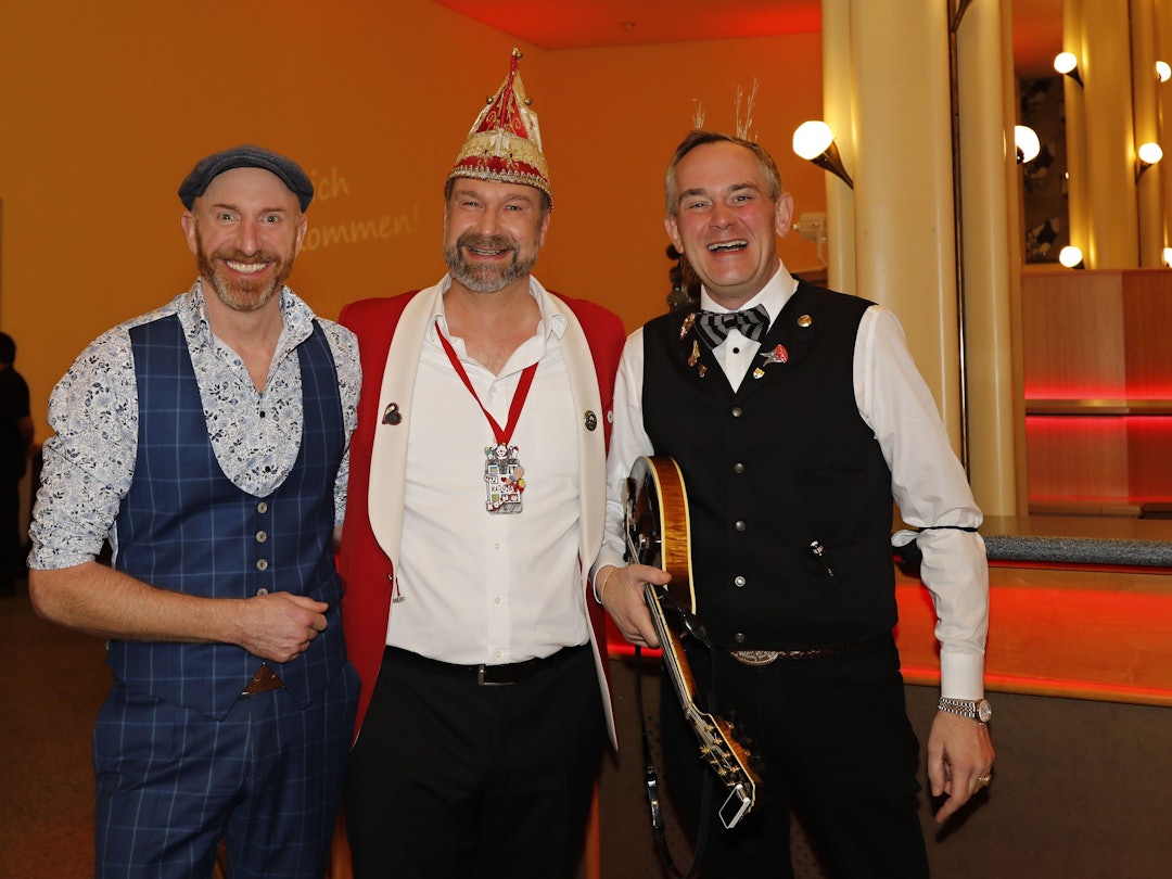 Martin Schopp, Volker Weininger und JP Weber (v.l.) am 7. Januar 2021 im Kölner Gürzenich