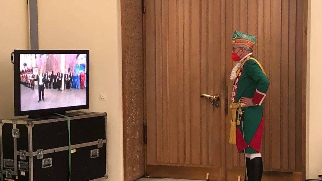 Altstädter-Präsident Hans Kölschbach bei der Proklamation im Gürzenich am 7. Januar