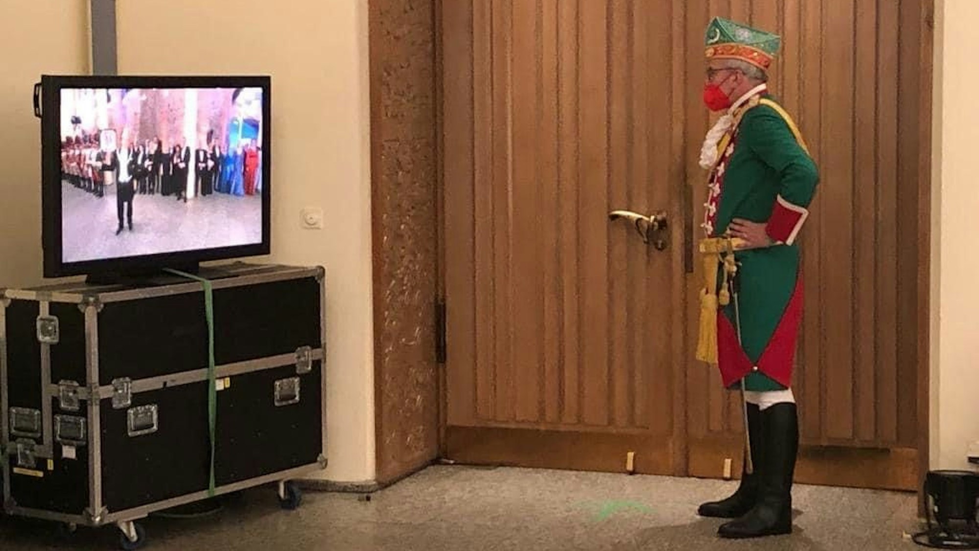 Altstädter-Präsident Hans Kölschbach bei der Proklamation im Gürzenich am 7. Januar