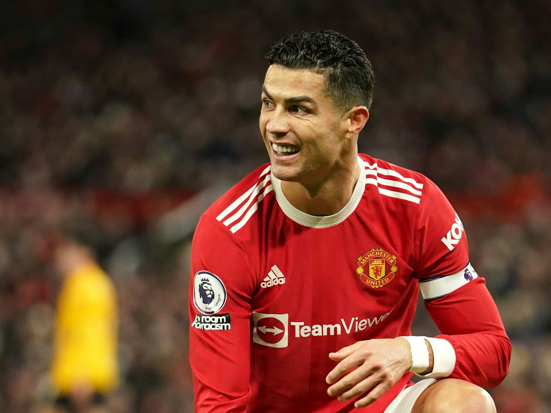 Cristiano Ronaldo (Manchester United) lächelt.