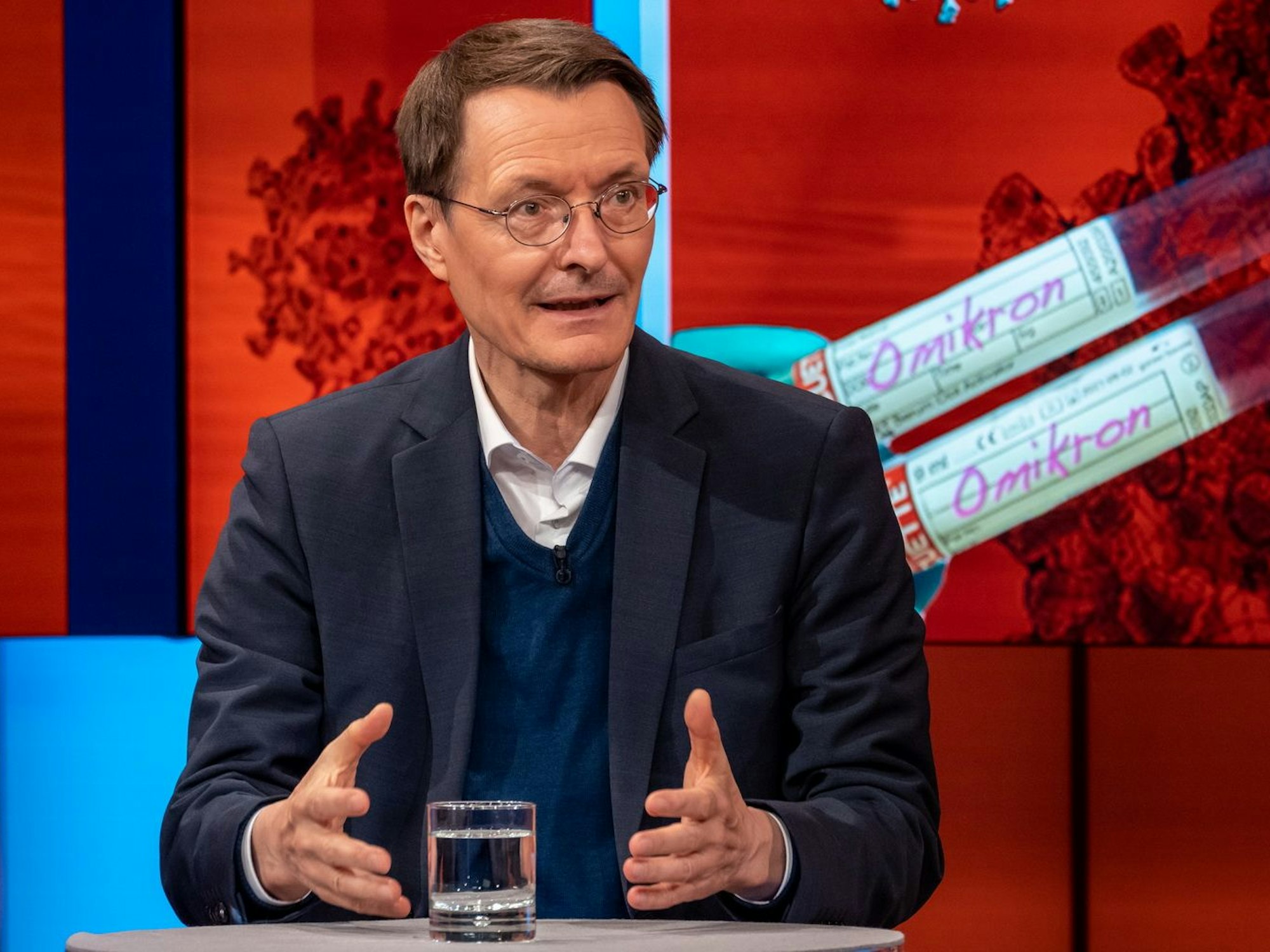 Karl Lauterbach (hier in einer ARD-Talkshow) hat sich zum Höhepunkt der Omikron-Welle geäußert.