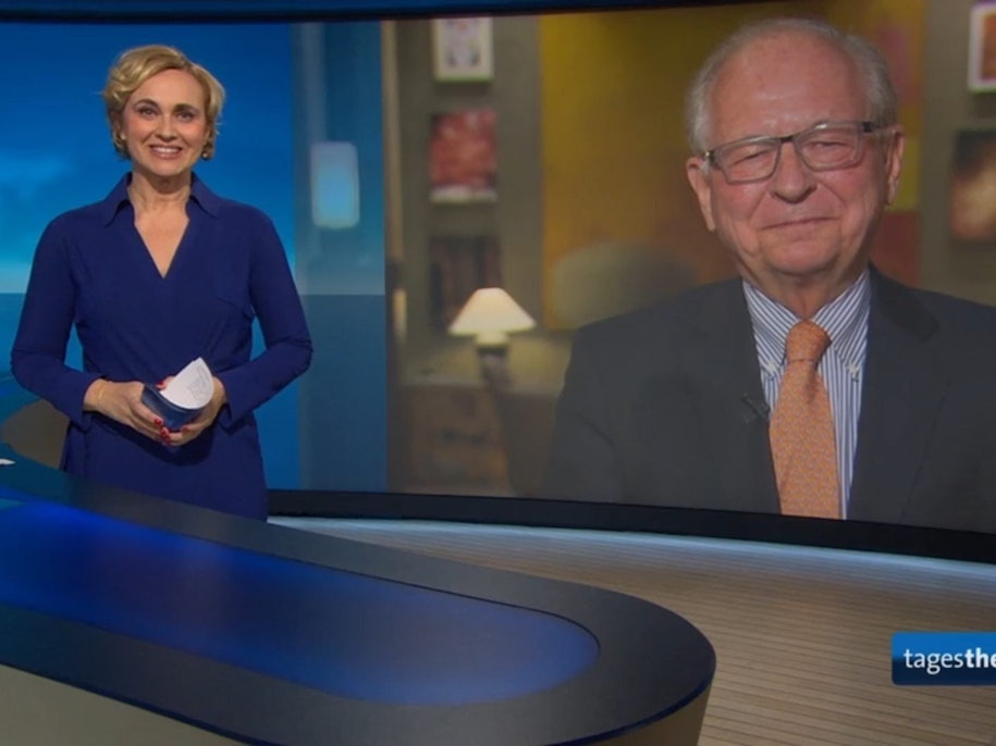 Caren Miosga im Gespräch mit Ischinger.
