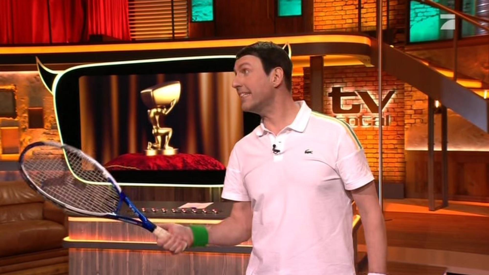 Sebastian Pufpaff als Novak Djokovic bei „TV Total“