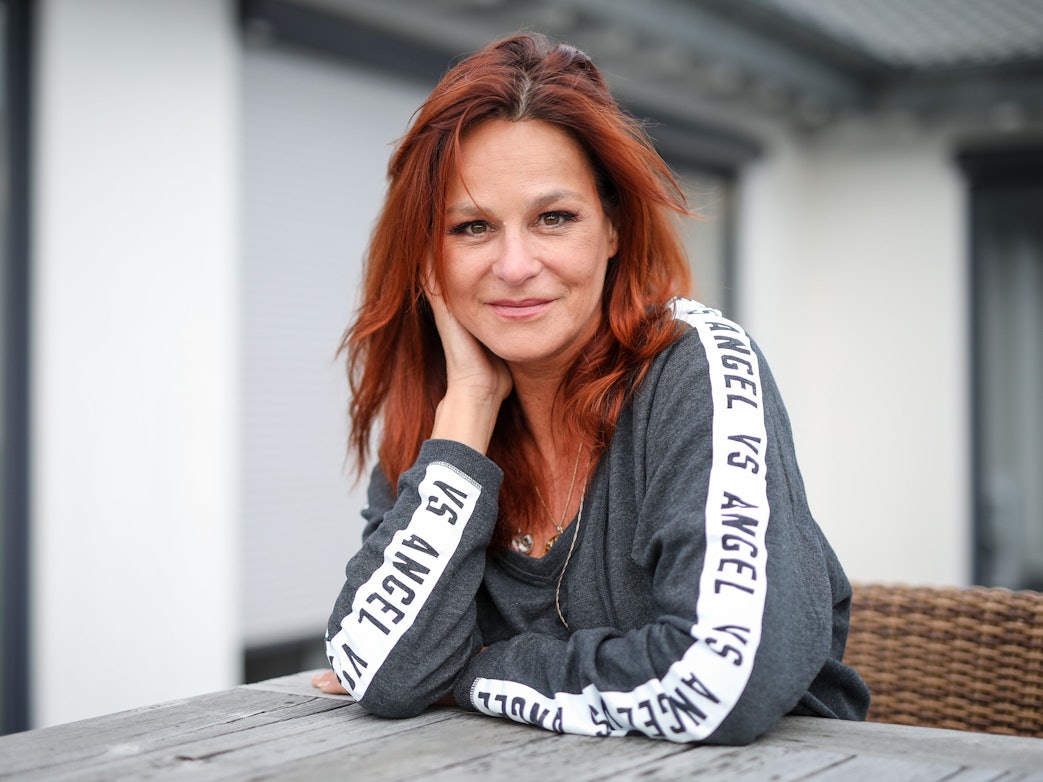 Die Sängerin Andrea Berg, aufgenommen bei einem dpa-Interview im Oktober 2019.